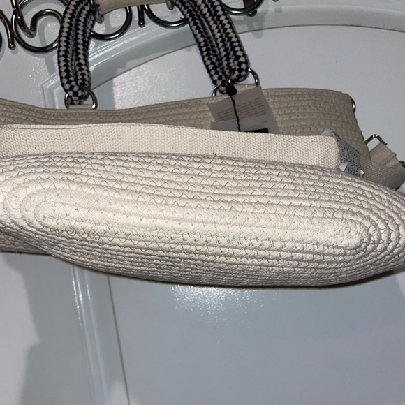 New! America & Beyond Sea Horse Embellished Large Jute Shoulder Tote Bag⚓️🌊 NWT - Picture 7 of 9